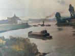 Aquarel - Verbaere, Antiek en Kunst, Ophalen