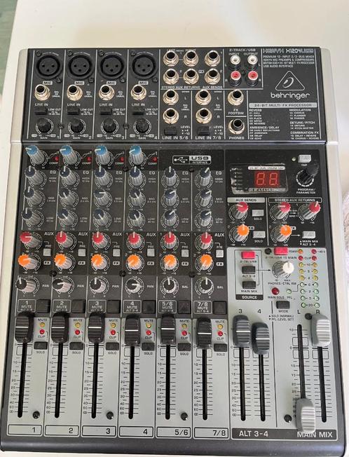 Behringer Xenyx X1204 USB/nieuwer 800, Muziek en Instrumenten, Mengpanelen, Nieuw, 5 tot 10 kanalen, Microfooningang, Ophalen