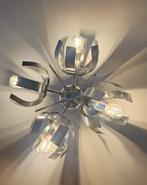 Space Age wandlamp - bloem van licht - Jocelyne Trocme, Gebruikt, Metaal