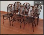 Set van 6 Windsor stoelen in iep, Brits circa 18de eeuw, Ophalen