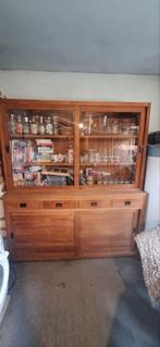 Mooie vitrinekast in teak, Huis en Inrichting, Ophalen