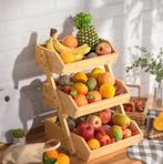 Houten etagere, houten besteklade, houten dienbladen, Huis en Inrichting, Keuken | Keukenbenodigdheden, Ophalen