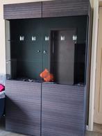 Armoire vitrée noire, 120cmx47cmx193cm, Maison & Meubles, Enlèvement