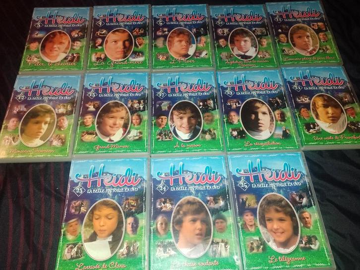 Te koop lot van 13 dvd's uit de Heidi-collectie, Cd's en Dvd's, Dvd's | Avontuur, Zo goed als nieuw, Alle leeftijden, Ophalen of Verzenden