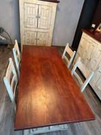 Table à manger  en chêne + chaises à vendre, Maison & Meubles, Chêne, Rectangulaire, 50 à 100 cm, 150 à 200 cm