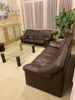 Jori salon in TOP kwaliteitleder, Huis en Inrichting, Ophalen, Gebruikt, Modern