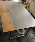 Eettafel met schuif - gratis afhalen, Huis en Inrichting, Ophalen, Gebruikt, Metaal, Vier personen
