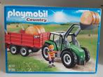 PLaymobil grote tractor met kar - compleet, Ophalen of Verzenden, Zo goed als nieuw, Complete set