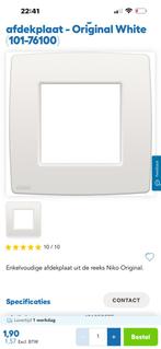 Cache simple niko blanc original neuf, Enlèvement, Neuf, Autres types