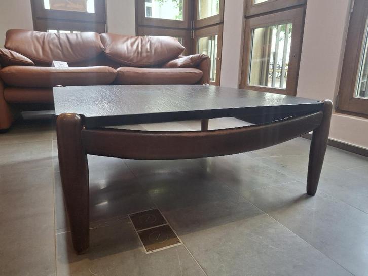 Brutalist salontafel Durlet, 1960 - 1969, Huis en Inrichting, Tafels | Salontafels, Gebruikt, 50 tot 100 cm, 50 tot 100 cm, Vierkant