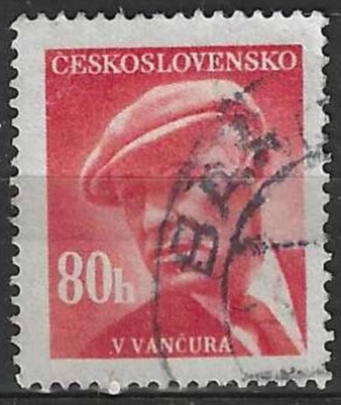Tsjechoslowakije 1945 - Yvert 493 - Vladislav Vancura  (ST), Postzegels en Munten, Postzegels | Europa | Overig, Gestempeld, Overige landen