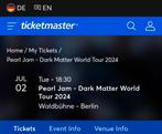 Pearl Jam world tour tickets