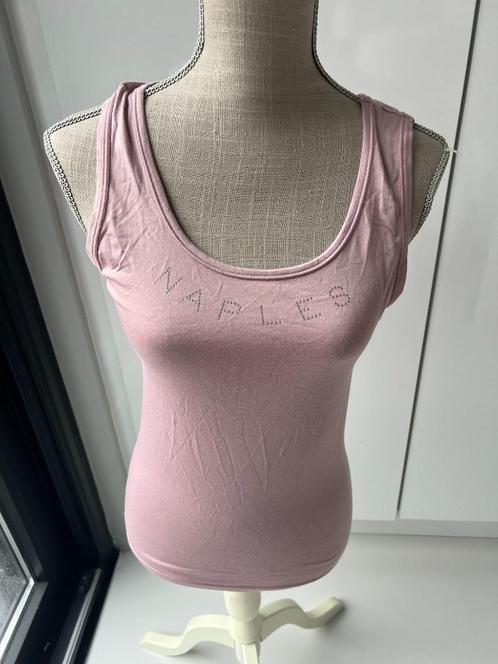 queentex 40/42 tshirt (eerder s), Kleding | Dames, T-shirts, Zo goed als nieuw, Maat 36 (S), Roze, Zonder mouw, Ophalen of Verzenden