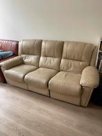 Zetel - leather couch, Ophalen, Gebruikt