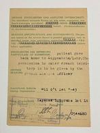 Document Military Government of Germany USA France 1946 WOII, Verzamelen, Ophalen of Verzenden, Landmacht, Overige typen