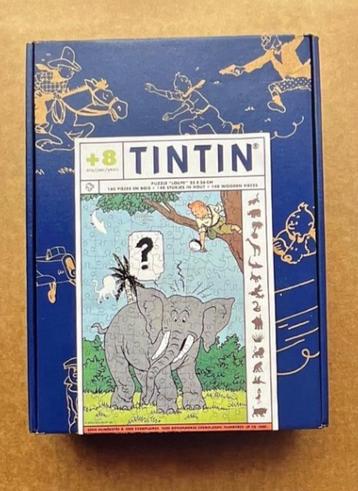 Puzzle Tintin "Loupe et l'éléphant" - Pièces en bois ! beschikbaar voor biedingen