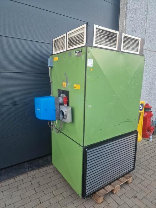 Werkplaatskachel 130 kw met dieselbrander  thermostaat Remko, Doe-het-zelf en Bouw, Verwarming en Radiatoren, Zo goed als nieuw