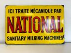 National emaille reclamebord, Ophalen of Verzenden, Gebruikt, Reclamebord