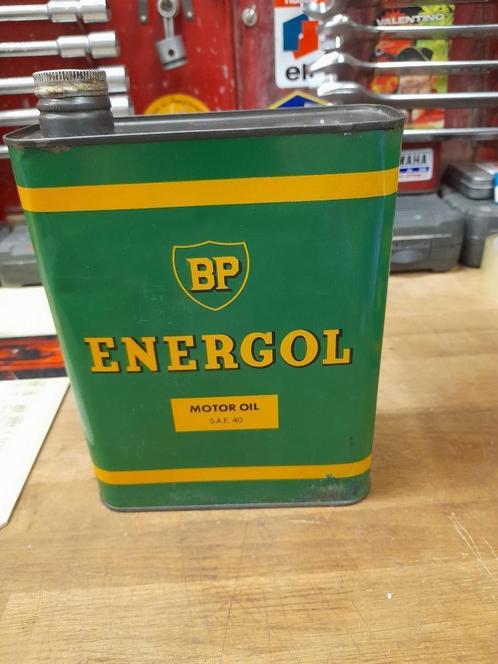 oude lege oliekan BP Energol motorolie sae40, Verzamelen, Merken en Reclamevoorwerpen, Gebruikt, Overige typen, Verzenden