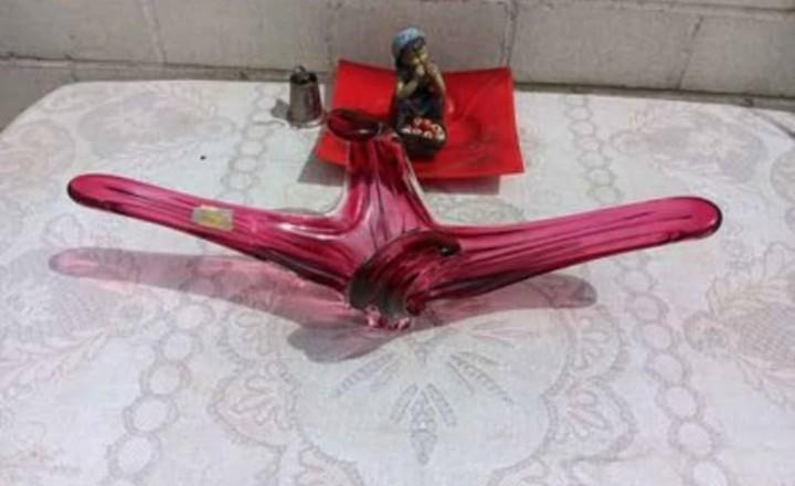 PRACHTIG MIDDENSTUK VAN MURANO CHAMBORD IN TOPCONDITIE, Antiek en Kunst, Antiek | Glaswerk en Kristal