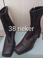 Bottines en cuir 38 rieker, Enlèvement ou Envoi, Brun, Boots et Botinnes, RIEKER