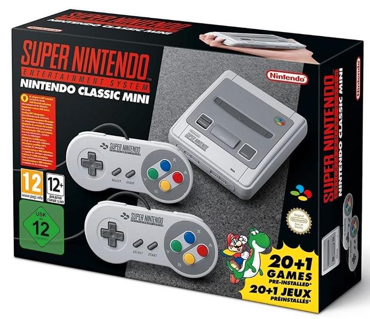 Super Nintendo classic mini 21 jeux, Games en Spelcomputers, Spelcomputers | Nintendo Super NES, Zo goed als nieuw, Met games