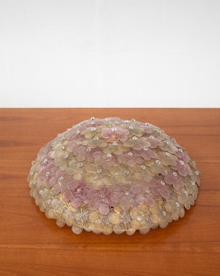 Ceiling Light for Seguso, 1960s, Huis en Inrichting, Lampen | Plafondlampen, Gebruikt, Glas, Ophalen of Verzenden