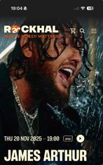James Arthur à la Rockhal, Tickets en Kaartjes, Concerten | Rock en Metal, Twee personen, November, Rock of Poprock