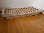 lit coffre articulé pour une personne, Réglable, 90 cm, Bois, Classique