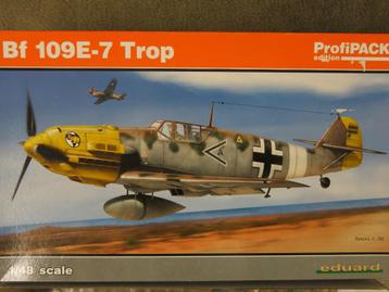 1/48 Bf 109 E-7 Trop (Eduard) + extra etch PE-set (Eduard) beschikbaar voor biedingen