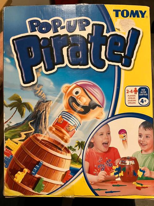 Tomy pop up pirate gezelschapsspel, Hobby en Vrije tijd, Gezelschapsspellen | Kaartspellen, Zo goed als nieuw, Een of twee spelers