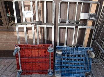 Te koop laatse 2 transport karren zie fotos  beschikbaar voor biedingen
