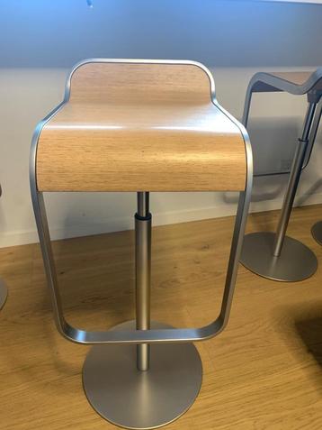 Tabouret Lapalma chêne clair - hauteur réglable, Réglable en hauteur, 4 tabourets, Comme neuf, Enlèvement