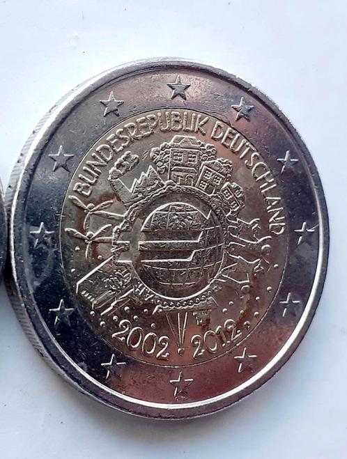 2 euro Duitsland 2012 10 jaar euro, Postzegels en Munten, Munten | Europa | Euromunten, Losse munt, 2 euro, Duitsland, Ophalen of Verzenden