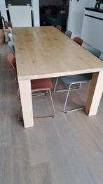 Moderne Eiken eettafel, 200 cm of meer, 100 tot 150 cm, Rechthoekig, Eikenhout