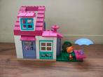 Het Hello Kitty huis (blokken Duplo en Unico), Kinderen en Baby's, Ophalen of Verzenden, Gebruikt, Duplo