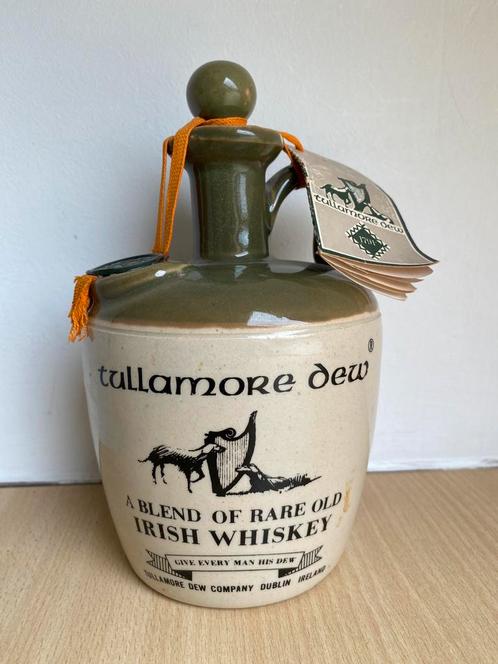 Whiskey Tullamore Dew gevulde kruik  jaren 60/70 (NL), Verzamelen, Wijnen, Vol, Ophalen of Verzenden