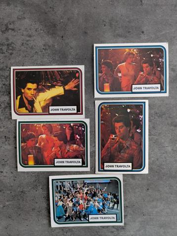 MONTY PLAATJES KAARTEN TRAVOLTA 5X  GREASE ANNO 1978    beschikbaar voor biedingen