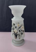 Vase Bristol en verre peint à la main , victorien., Antiquités & Art, Enlèvement ou Envoi