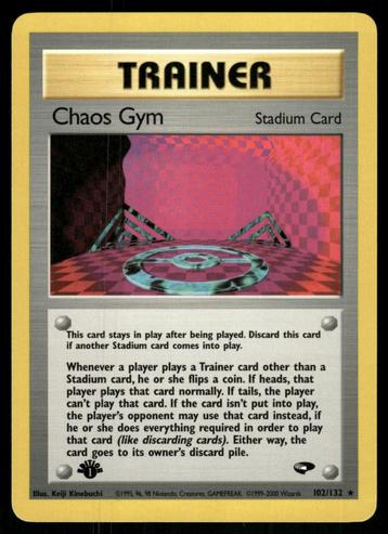 Chaos Gym 102/132 - Gym Challenge (1st edition) beschikbaar voor biedingen