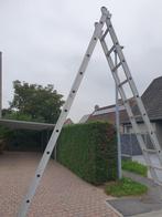 schuifladder merk "Solide" 2*14 treden, Doe-het-zelf en Bouw, Ladders en Trappen, Ophalen, Gebruikt, Ladder, Opvouwbaar of Inschuifbaar