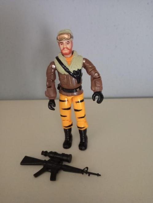 Gi joe Tiger Force FROSTBITE (v2) TIGER CAT DRIVER uit 1988, Kinderen en Baby's, Speelgoed | Actiefiguren, Zo goed als nieuw, Ophalen of Verzenden