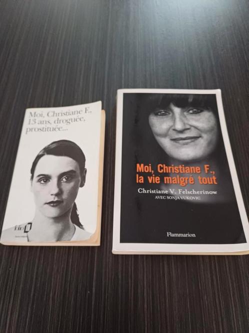 Lot de 2 livres sur Christiane f, droguée et prostituée, Boeken, Biografieën, Zo goed als nieuw, Ophalen