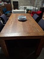Eetkamer in teakwood in mooie staat , tafel is uitrekbaar, Huis en Inrichting, Complete eetkamers, Ophalen, Zo goed als nieuw