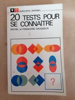 20 tests pour se connaitre michel et Françoise Gauquelin, Livres, Psychologie, Utilisé, Enlèvement ou Envoi