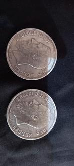 Leopold II 1869 et 1873 ., Timbres & Monnaies, Monnaies | Belgique, Enlèvement ou Envoi