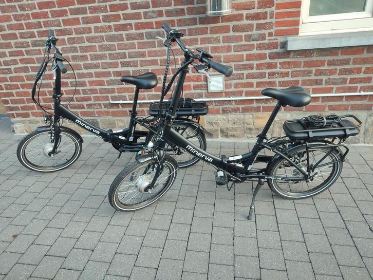 2 elektrische plooifietsen Minerva, Fietsen en Brommers, Fietsen | Vouwfietsen, Zo goed als nieuw, Ophalen