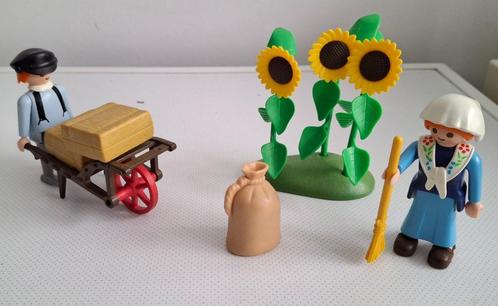 PLAYMOBIL de boeren 1900 en zonnebloemen, Kinderen en Baby's, Speelgoed | Playmobil, Gebruikt, Complete set, Ophalen of Verzenden