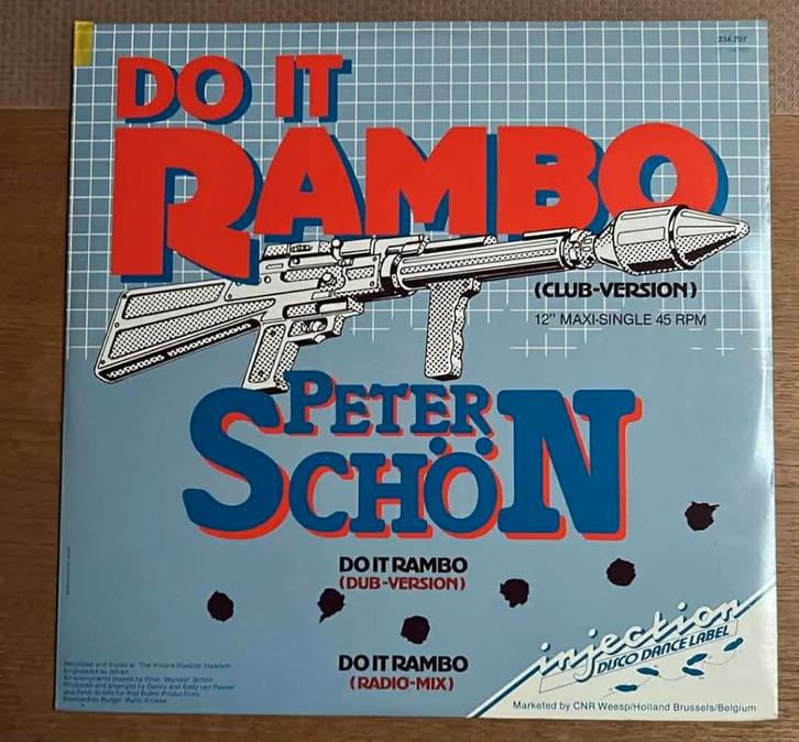 Peter Schön – Do It Rambo, Cd's en Dvd's, Vinyl | Pop, Gebruikt, 1980 tot 2000, 12 inch, Ophalen of Verzenden