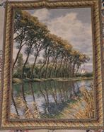 Kanaal in Vlaanderen Bomen & Molen Wandtapijt/ Wandkleed, Ophalen